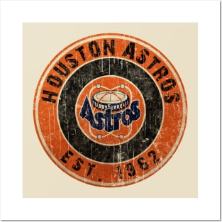Retro Vintage Houston Astros 70s Posters and Art